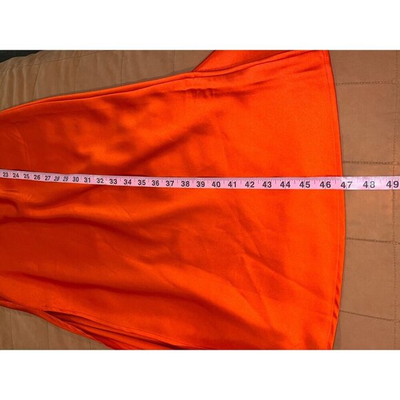 RESA Red Satin Madison Slip Open Back Women MidiDress Size Small - Picture 9 of 12